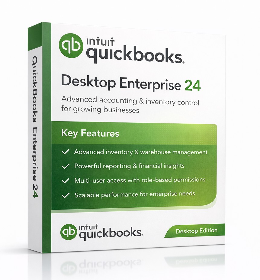 Quickbooks Desktop Enterprise 2024 (US) – Licensed Edition, 1 User